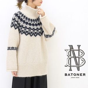 새상품) 바토너 니트 BATONER MOHAIR NORDIC TURTLE NECK (일본브랜드) 오눅착용