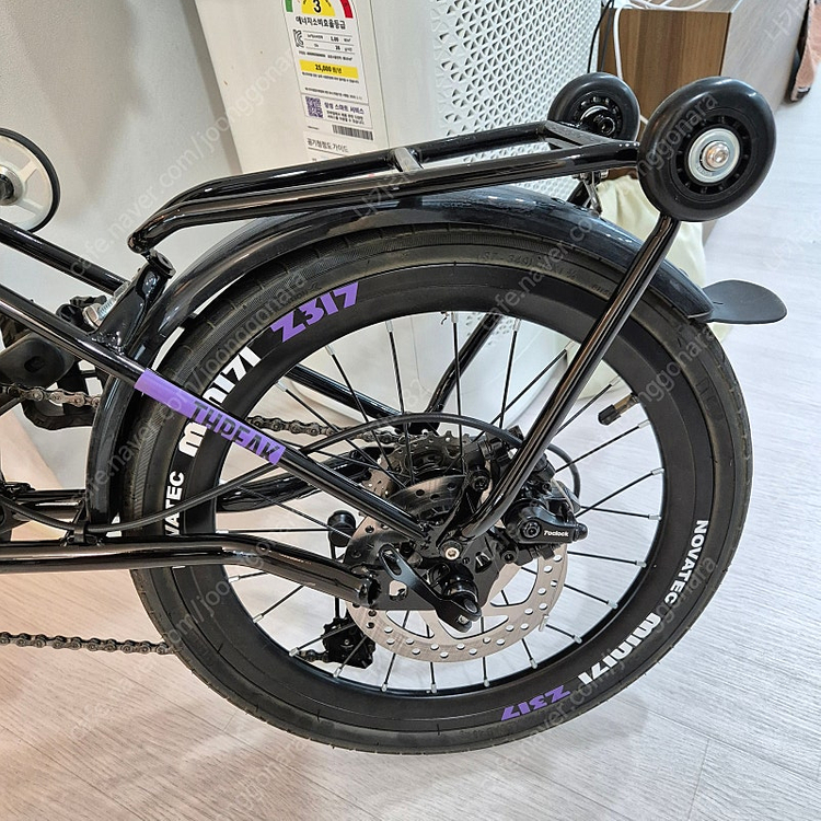 유사 브롬톤 민트 16인치 9단 디스크 브레이크--3