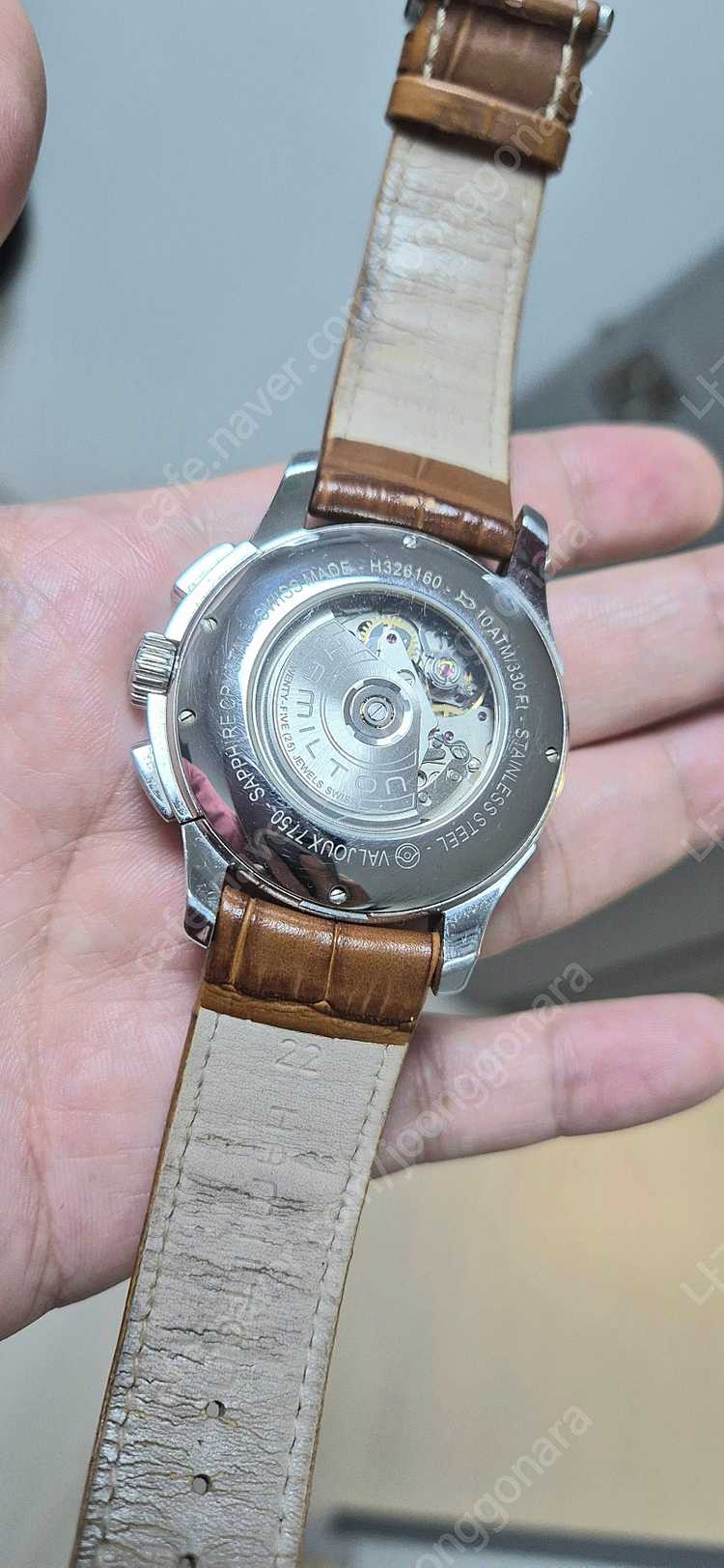 해밀턴 째즈마스터 가죽시계 오토매틱 h32616552--2