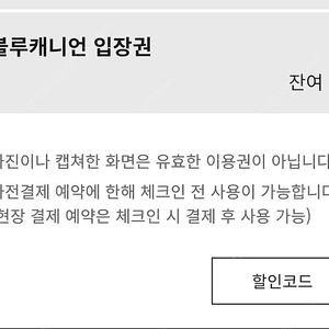 휘닉스파크 블루캐니언 8/27~29일 중 2장