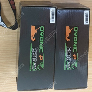 오보닉 리포배터리 6S-2200mAh 2개 새상품 팝니다(OVONIC 6S 2200*2)