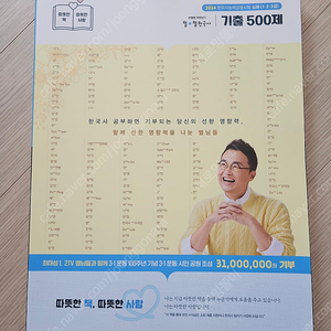 최태성 한국사 기출 500제 심화(새책)