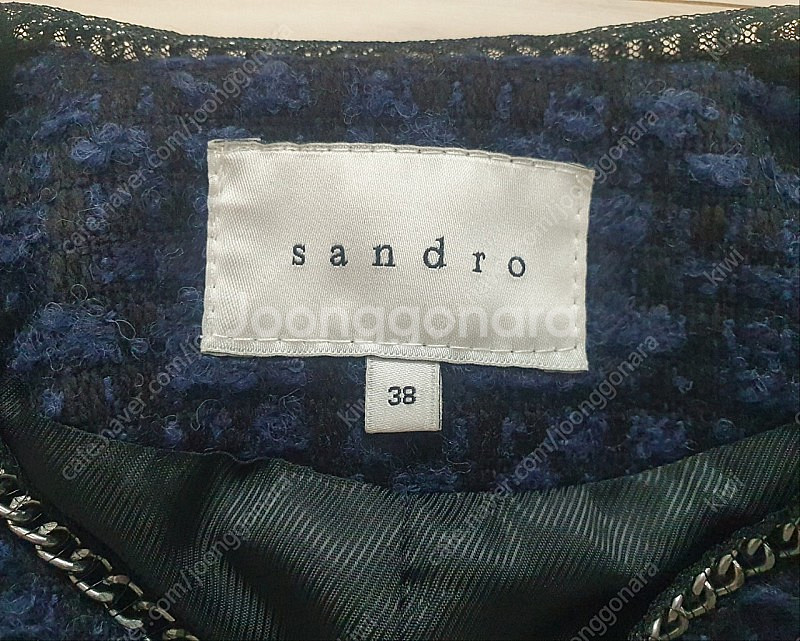 산드로 트위드자켓 (38사이즈)--3