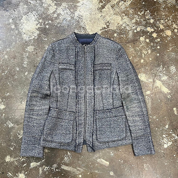 82) 한섬 마인 자켓 트위드자켓 이태리원단 시스템 타임 오즈세컨--0