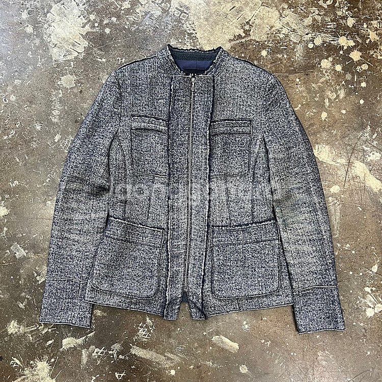 82) 한섬 마인 자켓 트위드자켓 이태리원단 시스템 타임 오즈세컨--1