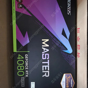 GIGABYTE AORUS 지포스 RTX 4080 SUPER MASTER D6X 16GB 피씨디렉트