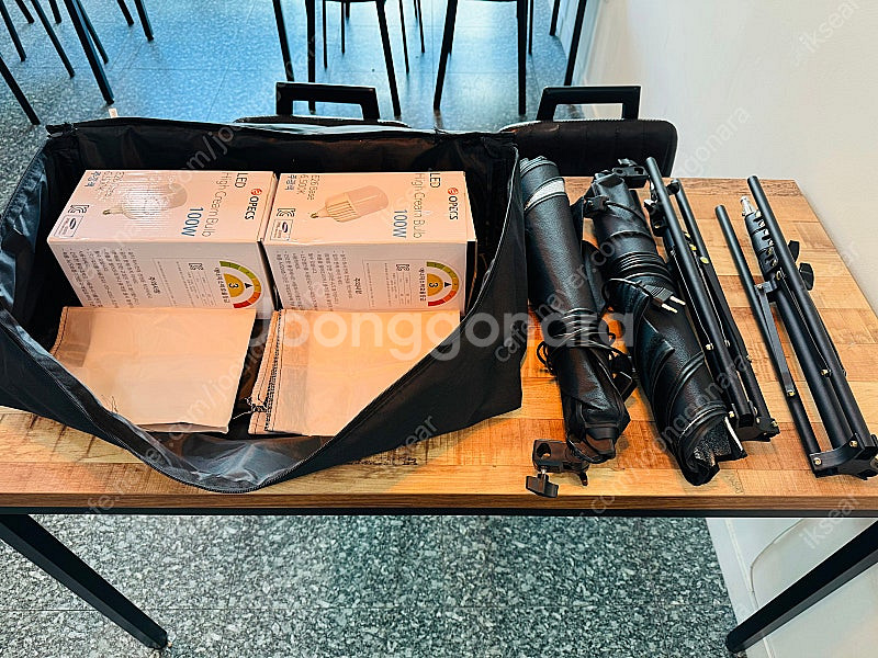 RAMI 라미 카메라 조명 100w 세트 팝니다--4