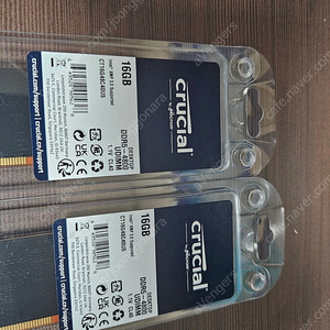 마이크론 크루셜 DDR5 4800 16GB 두 개 데스크탑용 팝니다