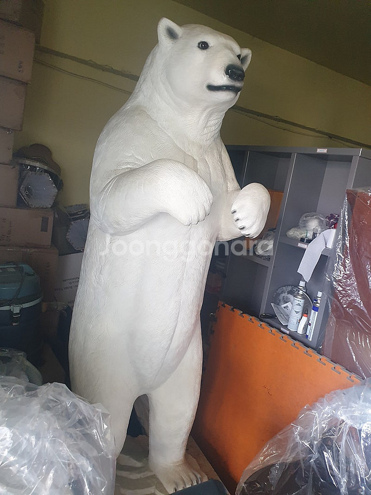(새제품)대형조형물 동물조형물 백곰 /포토존--0