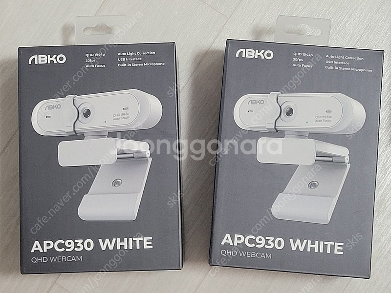 (미개봉) 앱코(abko) 웹캠 apc930 화이트--0