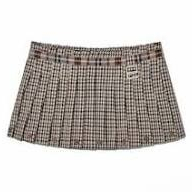 글로니 러셀 스커트 M (RUSSELL PLAID MINI SKIRT (BROWN PLAID)