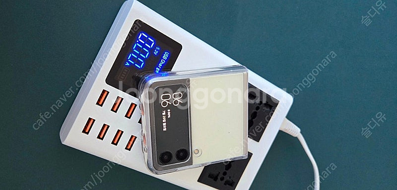 멀티 포트 8USB 충전기 허브 무선 충전패드 포함 택...--0