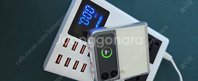 멀티 포트 8USB 충전기 허브 무선 충전패드 포함 택...--1