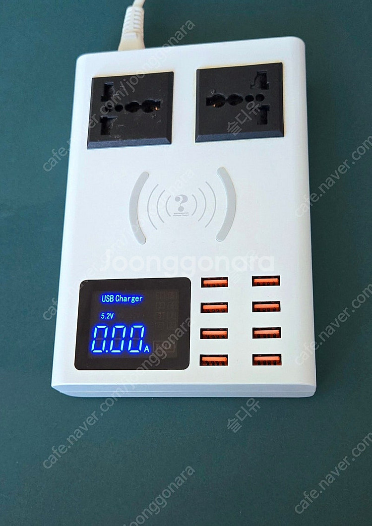 멀티 포트 8USB 충전기 허브 무선 충전패드 포함 택...--2