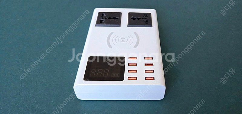 멀티 포트 8USB 충전기 허브 무선 충전패드 포함 택...--3