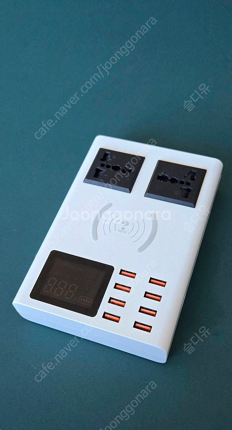 멀티 포트 8USB 충전기 허브 무선 충전패드 포함 택...--4