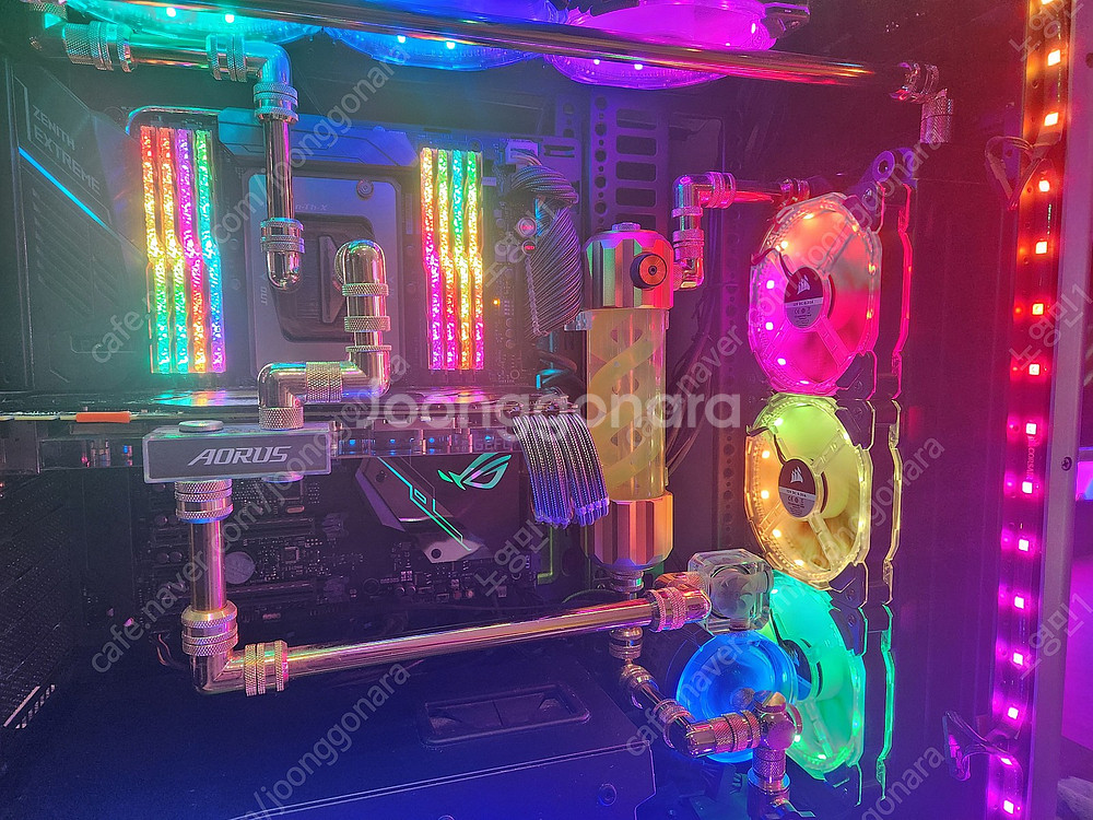 2990wx AROUS 커스텀수냉PC 컴퓨터 팝니다--9