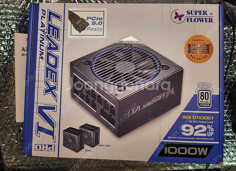 슈퍼플라워 SF-1000F 14PE 리덱스 VI 프로 12VHPWR 플래티넘 1000w 파워 팝니다 ( 박풀 미사용...--0