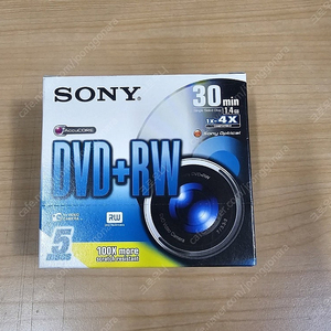 SONY MINI 캠코더용 DVD+RW 1.4GB 30min 1~4X 5장