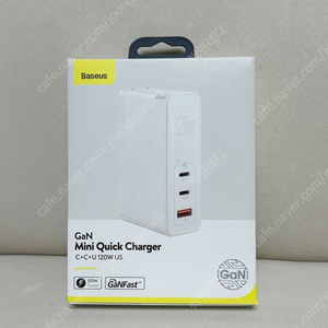 Baseus GaN 120W USB C PD QC4.0 초고속 충전기 미개봉 새제품 팝니다. 택포 3.5만