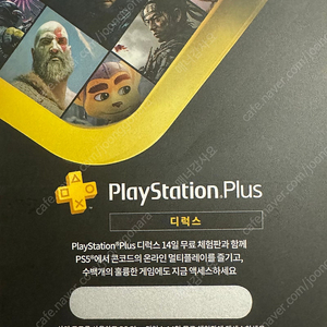 ps plus 디럭스 14일 이용권