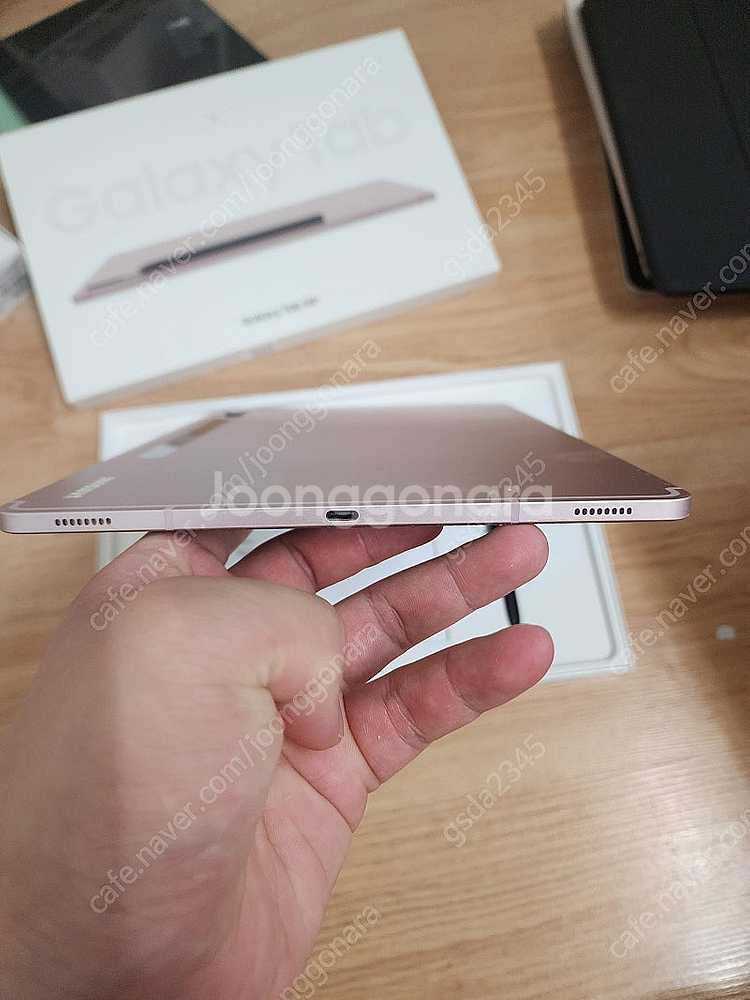 갤럭시탭 s8플러스 256기가 와이파이 핑크골드 ss급...--4