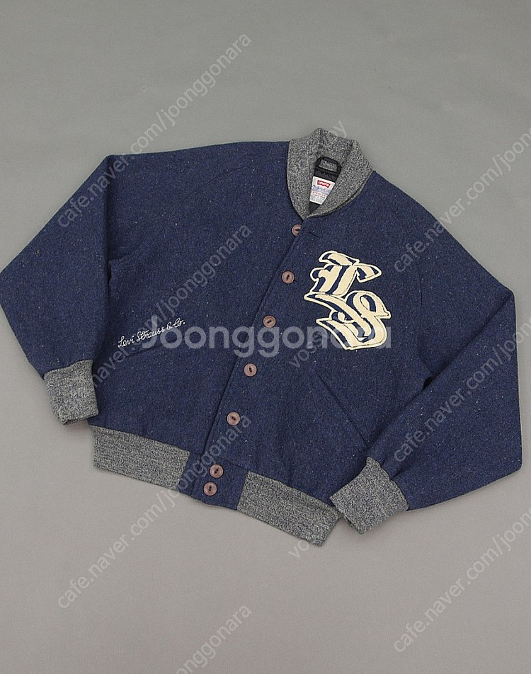 리바이스 90's 울블렌딩 숄카라 레터맨 버튼 바시티자켓 L 100~105 LVC 버즈릭슨 웨어하우스 풀카운트 빈티...--3