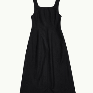 Amomento cotton volume dress black