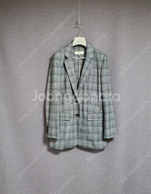 아떼 바네사브루노 그레이 체크 자켓 36 사이즈--0