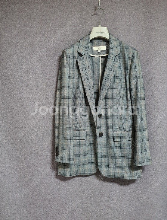 아떼 바네사브루노 그레이 체크 자켓 36 사이즈--2