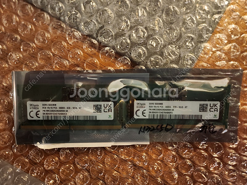 노트북용 메모리(RAM) - 하이닉스 DDR5 5600...--3