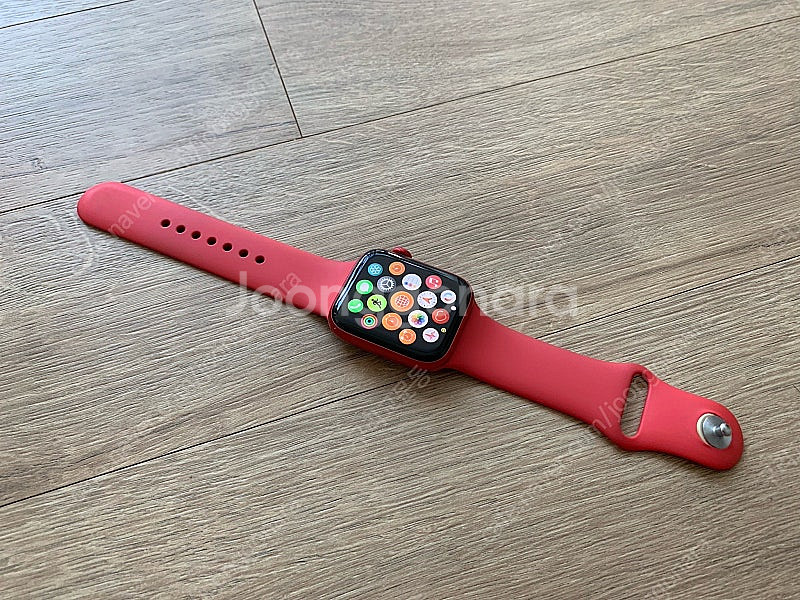 애플워치6 레드 GPS 44mm 배터리 84% 판매, ...--1