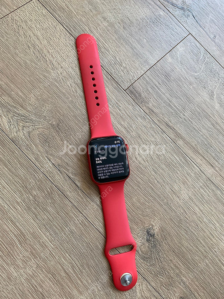 애플워치6 레드 GPS 44mm 배터리 84% 판매, ...--2