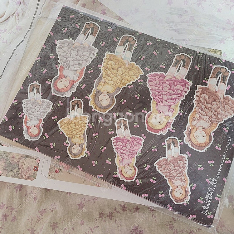랩핑지 플립북용 빈티지 인형놀이 블로거 고평량--2