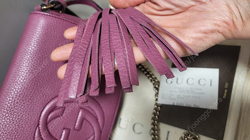 (정품) 구찌 gucci 소호 태슬 숄더백 체인백 크로스백 이미지