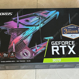 기가바이트 RTX 3070 AORUS MASTER 보증 남음