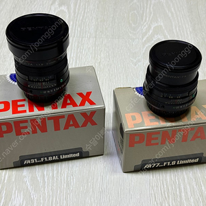 PENTAX 펜탁스 FA 31mm, FA 77mm Limited 팝니다.