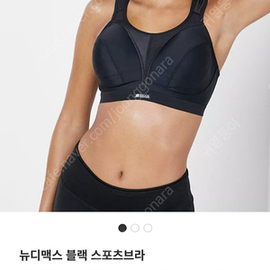 택 붙어있는 뉴디맥스 스포츠브라 65F블랙