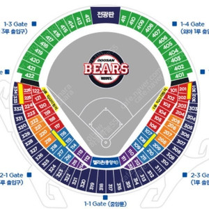 8월31일 토요일 잠실 두산베어스 vs 롯데자이언츠 중앙네이비석 4연석