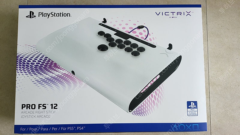 PDP 빅트릭스 히트박스 조이스틱 victrix pro fs 12 화이트 권바 그래비티 버튼 이미지