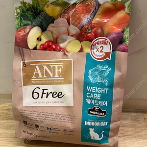 ANF 고양이 식스프리 인도어 웨이트케어 건식사료 5p (400g * 5) 총 2kg