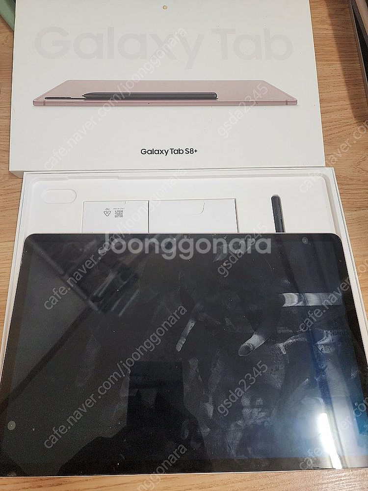 갤럭시탭 s8플러스 256기가 와이파이 핑크골드 ss급...--0