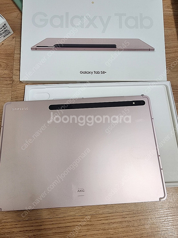 갤럭시탭 s8플러스 256기가 와이파이 핑크골드 ss급...--1