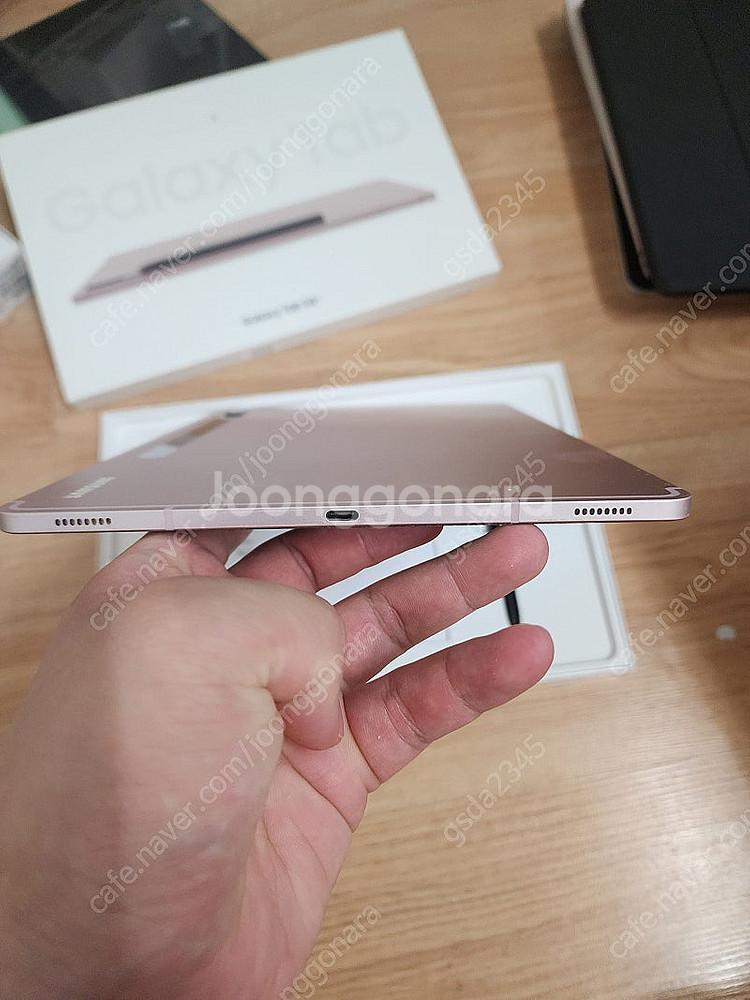 갤럭시탭 s8플러스 256기가 와이파이 핑크골드 ss급...--4