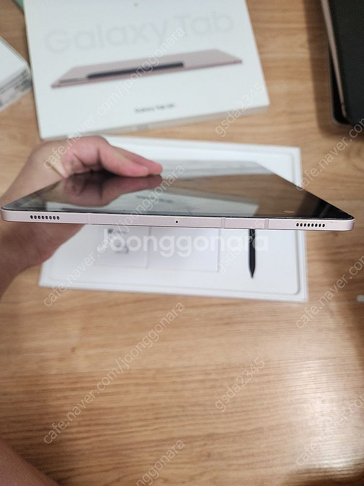 갤럭시탭 s8플러스 256기가 와이파이 핑크골드 ss급...--5