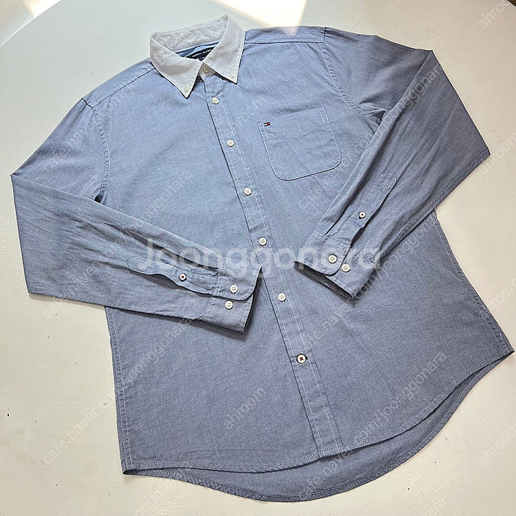 타미힐피거 옥스퍼드 100s 2ply 셔츠 M--1