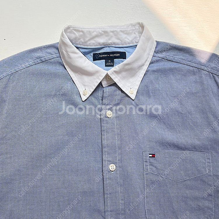 타미힐피거 옥스퍼드 100s 2ply 셔츠 M--2