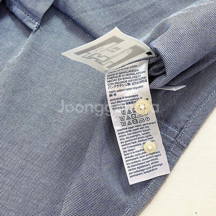 타미힐피거 옥스퍼드 100s 2ply 셔츠 M--9