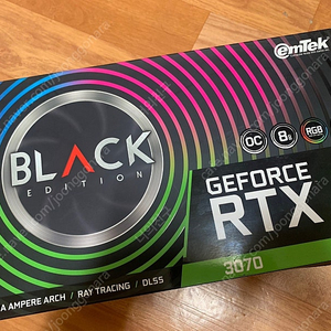 이엠텍 RTX 3070 블랙에디션 양도합니다.