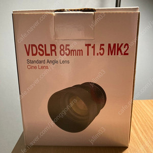 삼양 VDSLR 85mm T1.5 MK2 풀프레임 영상용 씨네 렌즈 팝니다!! (캐논 EF 마운트)